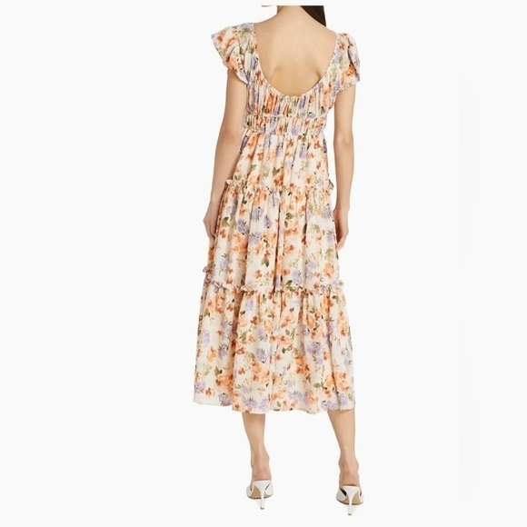 En Saison Sibyl Floral Gauze Midi Dress - Picture 3 of 13